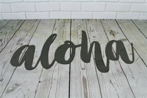 aloha metal sign box leters|Aloha Metal Letters .